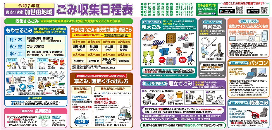 https://www.city.minamisatsuma.lg.jp/living/images/1kaseda202504gomischedule.jpg