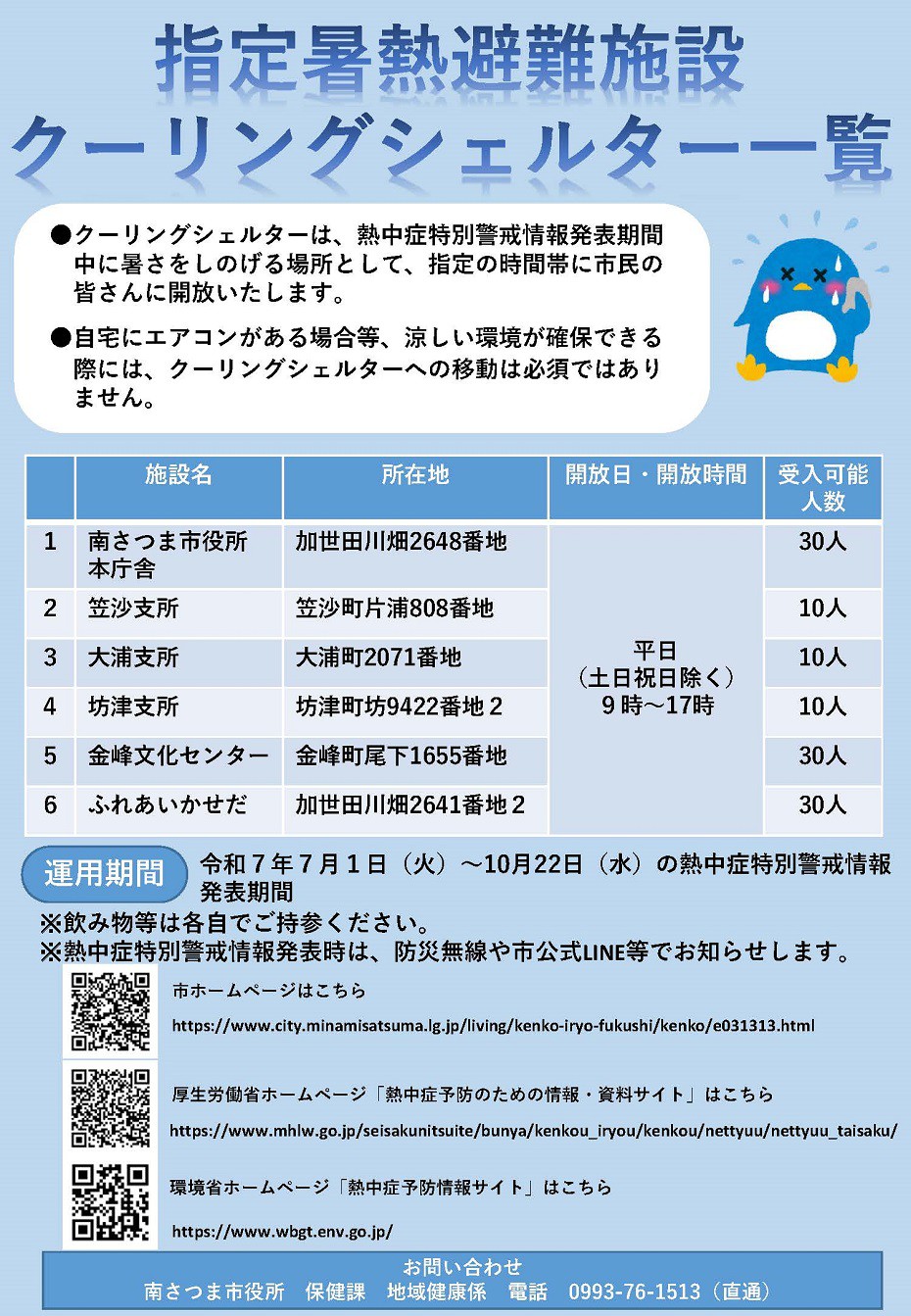 https://www.city.minamisatsuma.lg.jp/living/images/5-1minamisatsumacoolingshelter20250617heatstroke.jpg